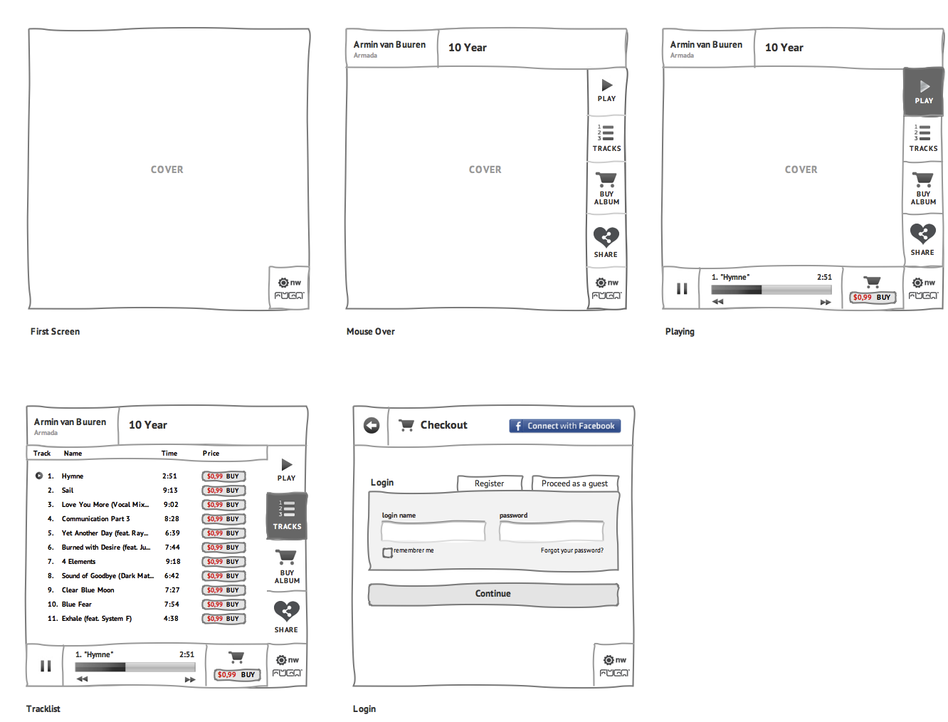 facebook-app-prototype-wireframe Facebook APP Prototype Wireframe